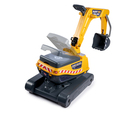 Grävmaskin Super Builder m/släp Gul Falk
